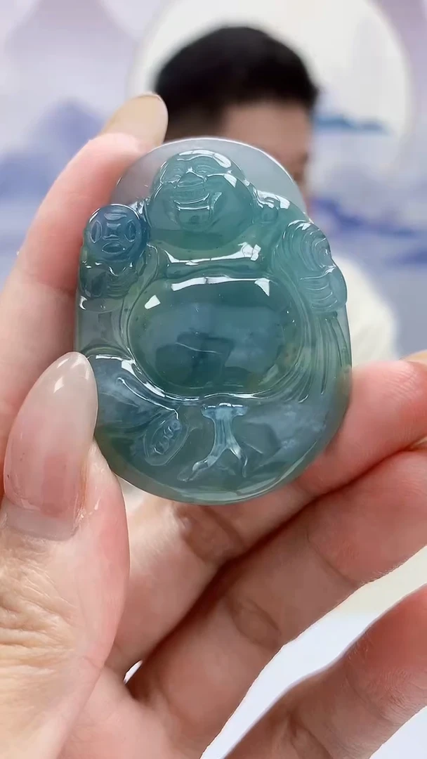 未镶嵌定制翡翠4917MM-毛货挂件36
