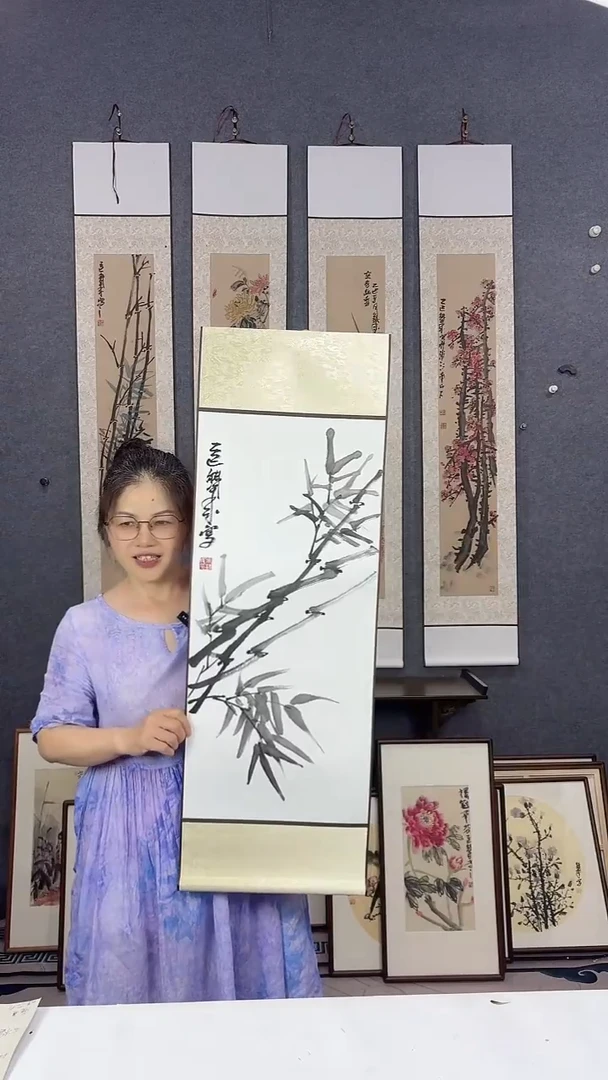 国画92*32吴铁成作品