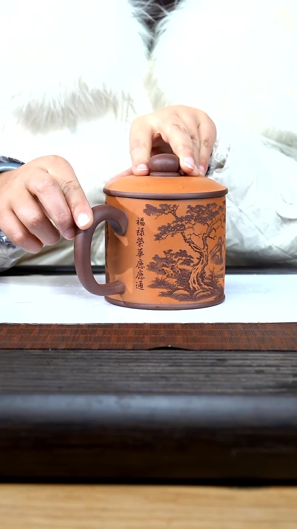 【闪购商品】紫砂茶壶紫泥 小鹿杯 盖杯