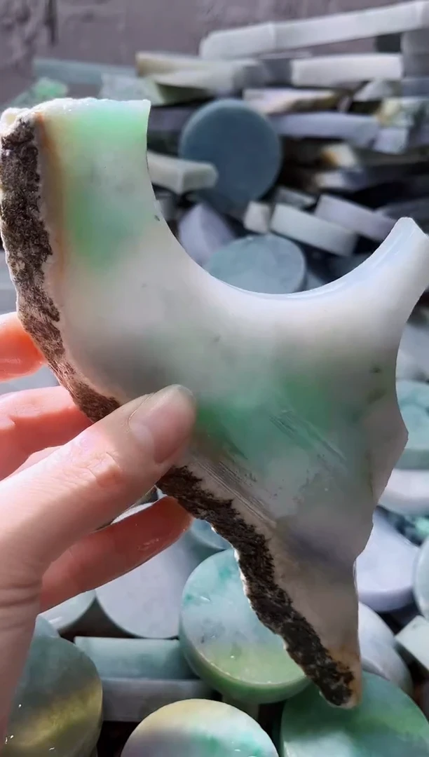 裸石翡翠天然翡翠A货古 南 919