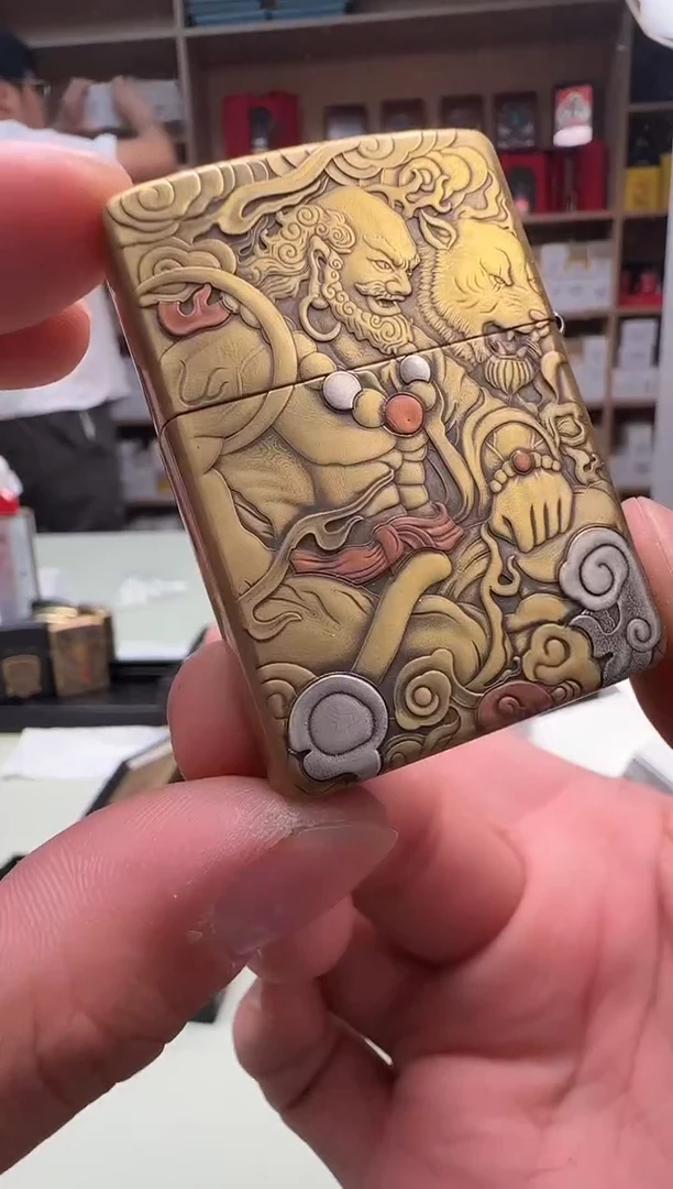 Zippo打火机168降龙伏虎