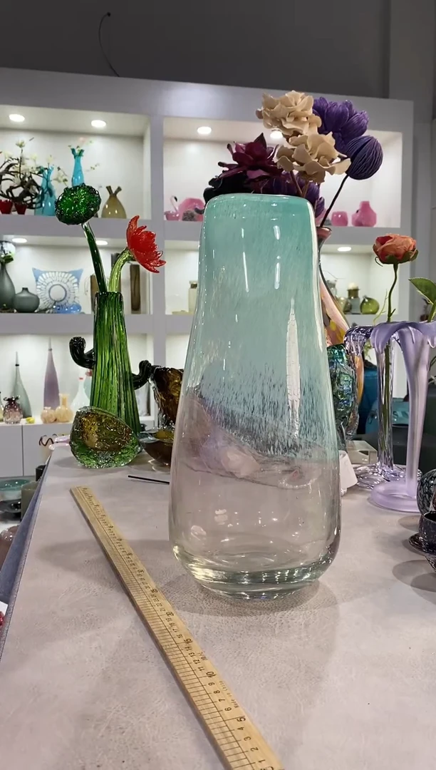 慕忆家手作琉璃花瓶瑕疵