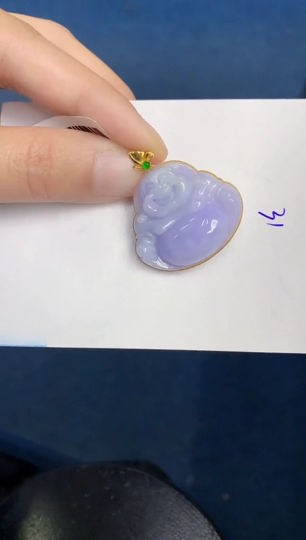 【闪购商品】翡翠颈饰18K金镶嵌000000000