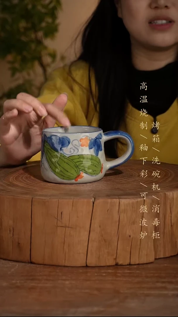 碗瓷景德镇手工手绘高温瓷釉下彩