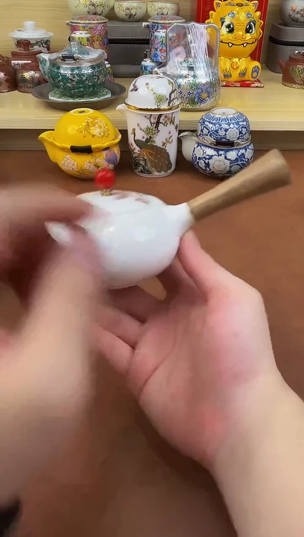 陶瓷茶具摆件旅行套组