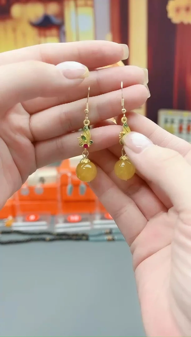 未镶嵌耳钉玛瑙/玉髓318