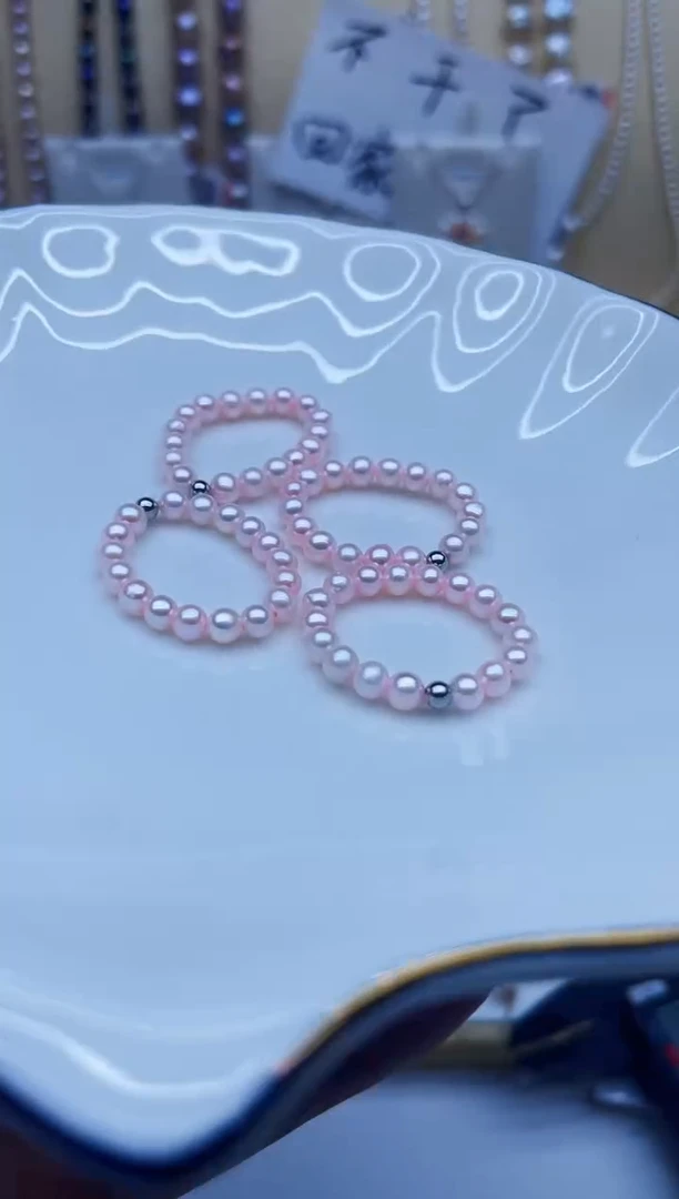未镶嵌戒指淡水珍珠戒指多样性发其一