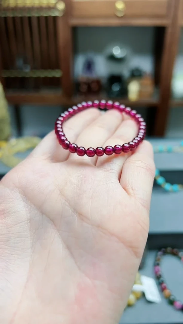 【闪购商品】石榴石手串未镶嵌石榴石手串*1 ZD