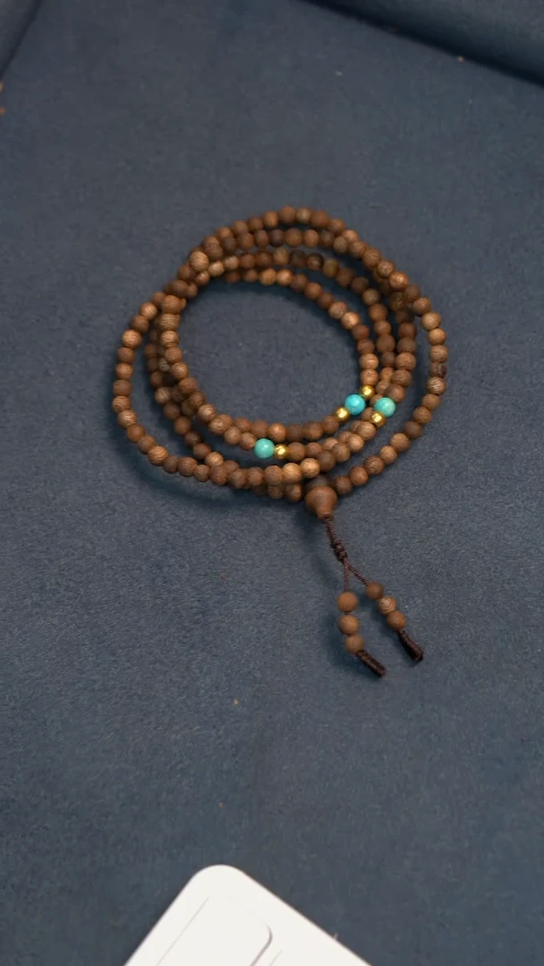 手串沉香海南莺歌绿棋多圈圆珠