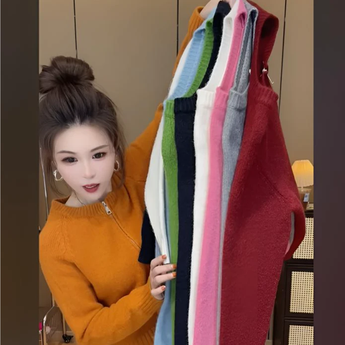 早秋女装针织毛衣女2025新款独特漂亮外搭开衫外套短款洋气上衣女