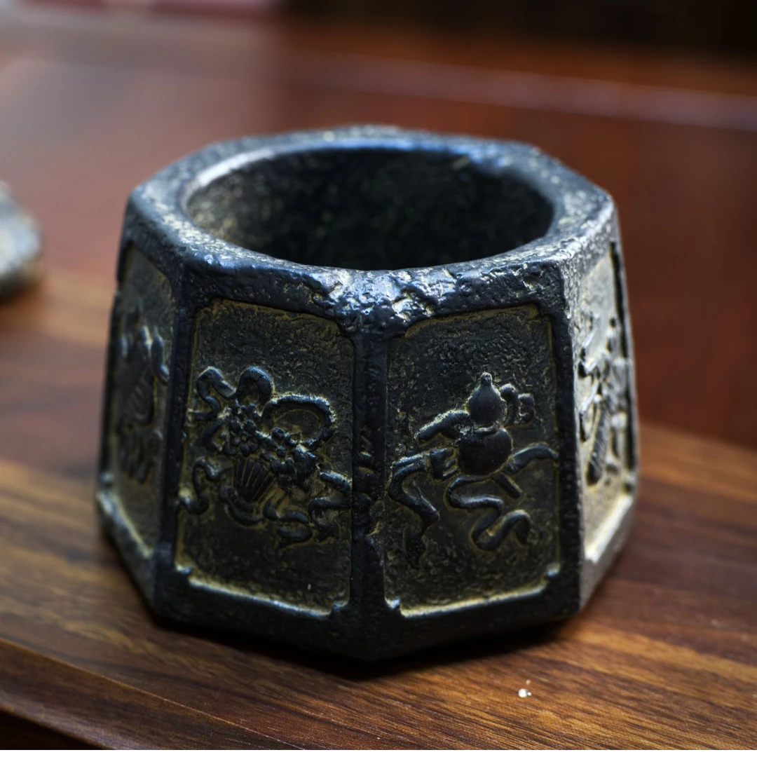 仿古暗八仙花器中式复古摆件