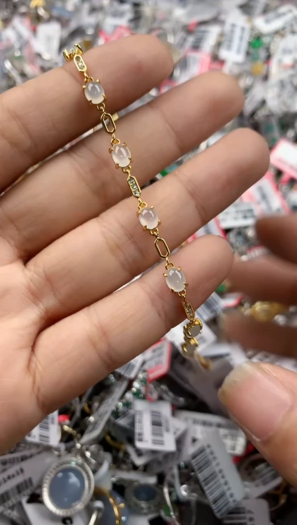 银S925镶嵌戒指翡翠555      5