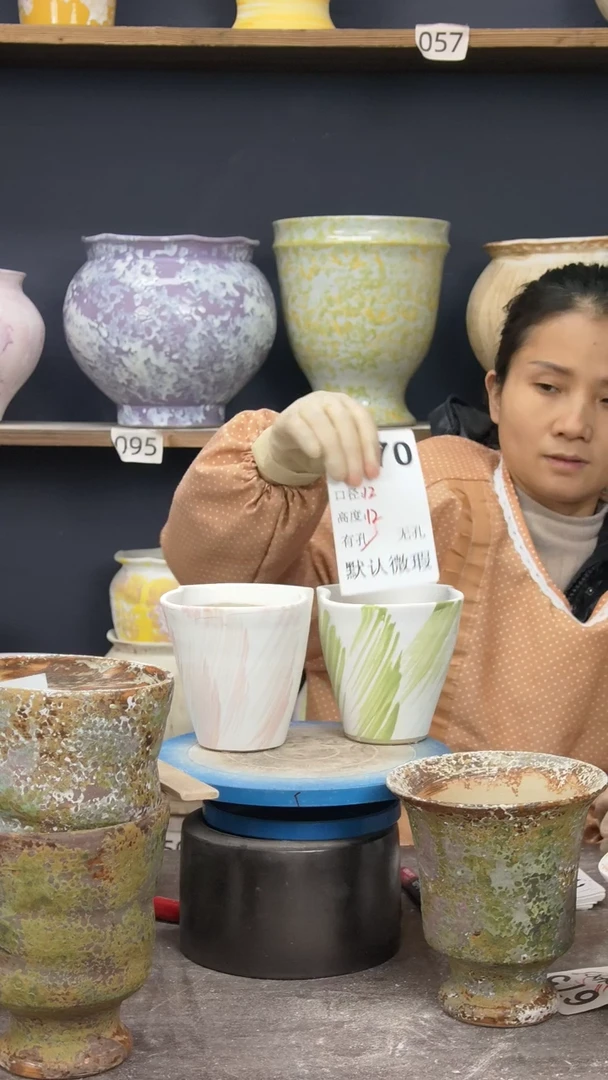 景德镇花盆默认微瑕3470