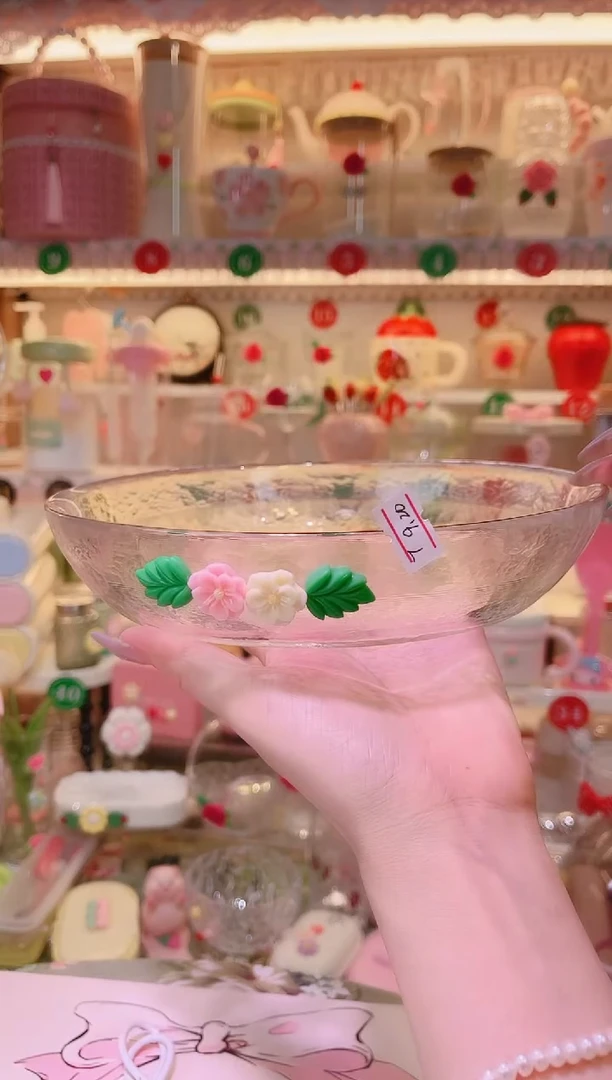 其他品质好发货快放心拍！小花仙玻璃盘
