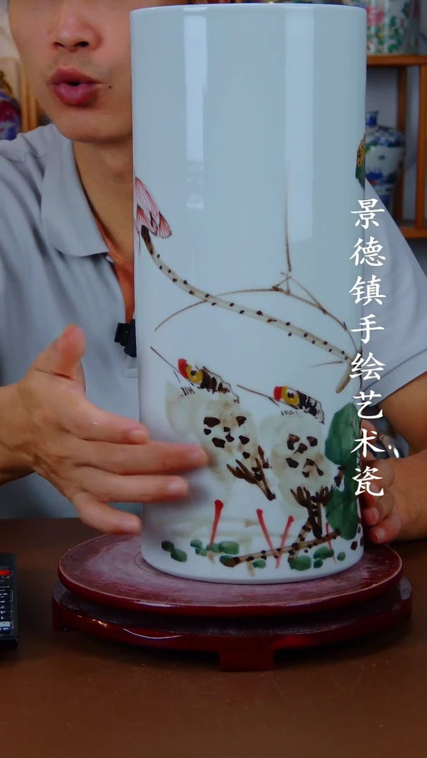 摆件景德镇手工手绘陶瓷摆件20