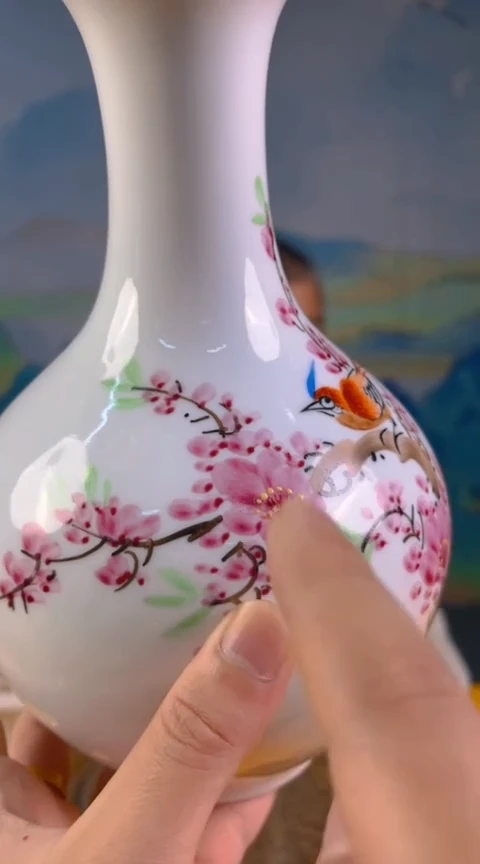 摆件景德镇陶瓷青花摆件55