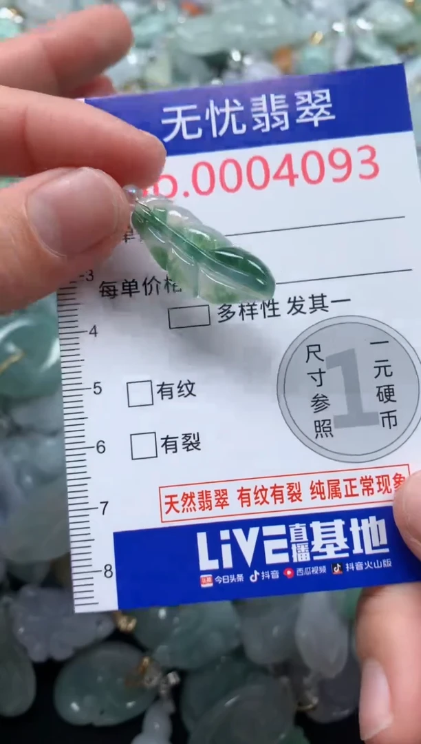 颈饰未镶嵌翡翠4093