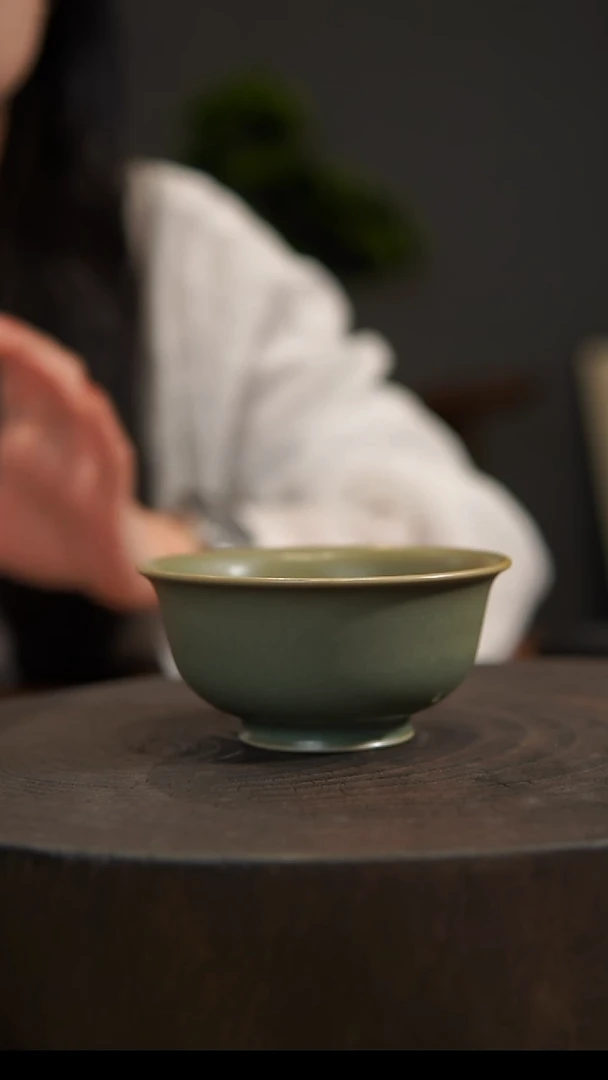 杯子李*辉压手杯 汝州原产地  原矿老釉