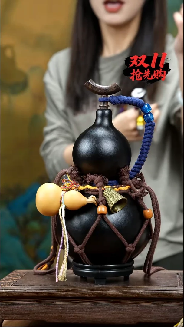 YV051复古网兜款酒葫芦不包手串