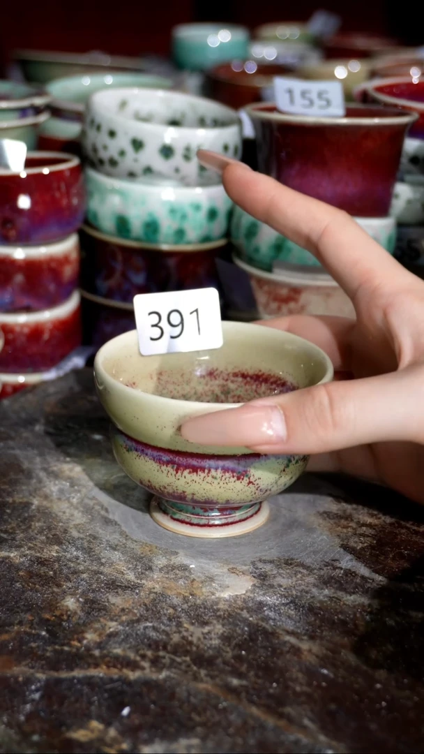 摆件精品窑变钧瓷茶器