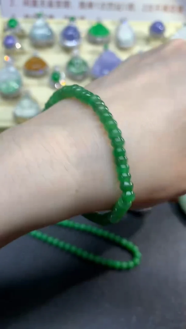 未镶嵌手串翡翠手串|1800+180