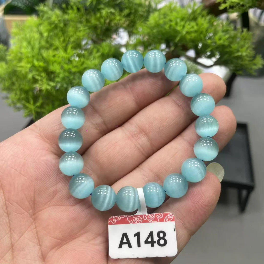 【喜汇甄选】A148海蓝宝猫眼单圈手串