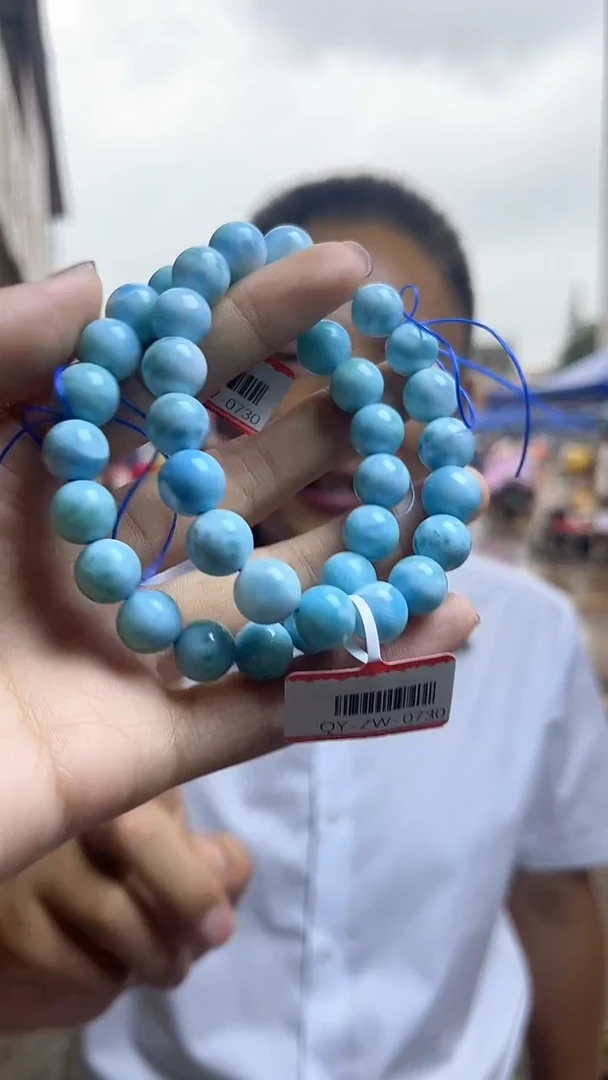 针钠钙石（海纹石）未镶嵌手链天然手串多样性发一10mm