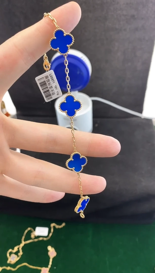 【闪购商品】玛瑙/玉髓手链18K金镶嵌.