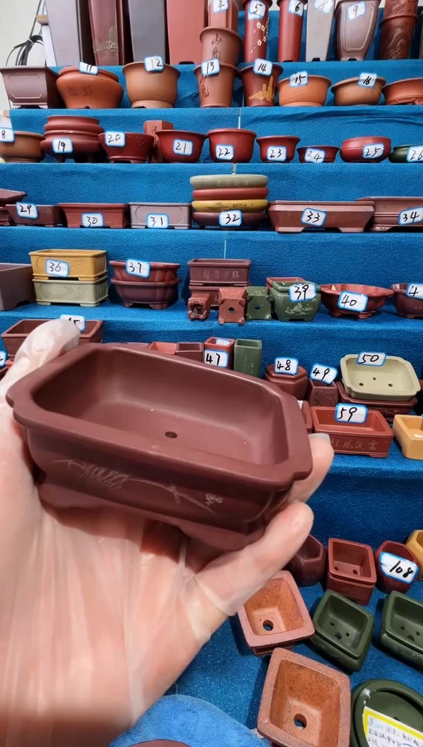 【闪购商品】紫砂紫砂花盆8*6.5*2