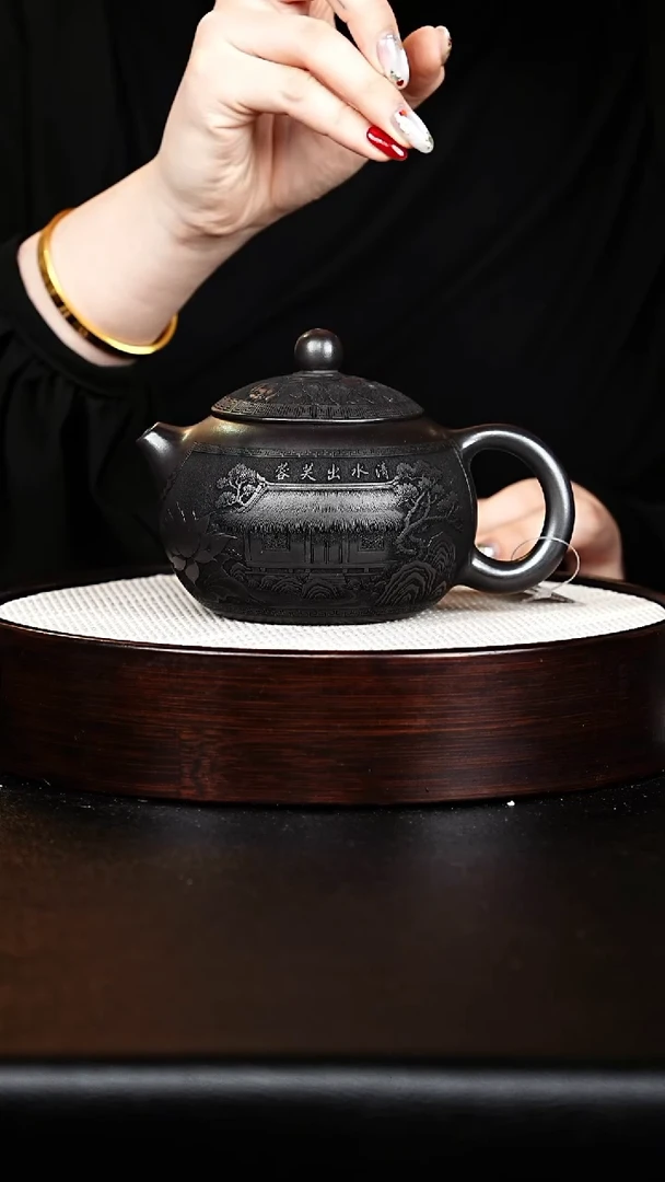 茶壶紫砂西施石黄