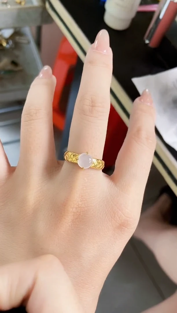 翡翠戒指银S925镶嵌21