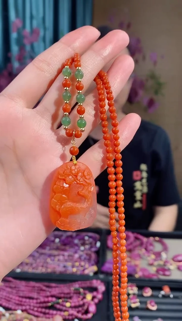 南红玛瑙未镶嵌套链216