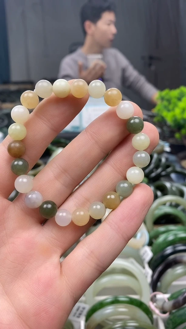 未镶嵌手镯和田玉8mm