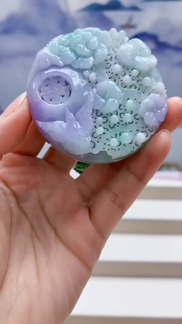 未镶嵌定制翡翠5150lr-毛货挂件54