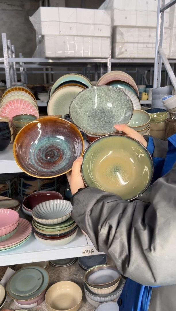 陶瓷外贸尾货瑕疵满20包邮X3 菜碗