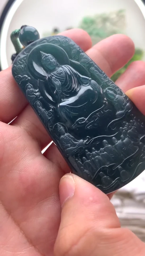 颈饰未镶嵌翡翠阿弥陀佛