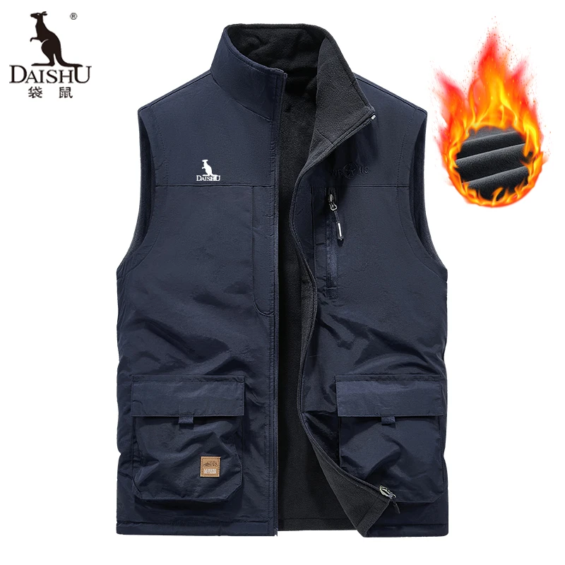 DaiShu袋鼠男士马甲新款爆款春秋多口袋休闲马夹户外马甲外套