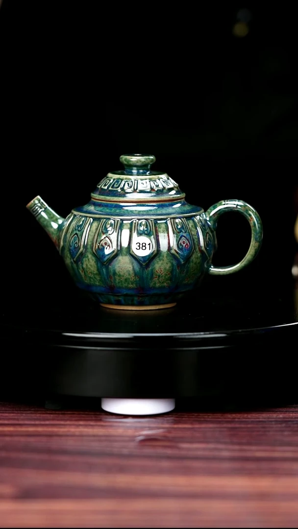 壶381#大贤窑一级品原矿钧瓷宝鼎壶