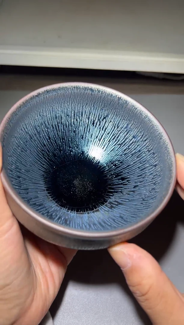 茶盏建窑建盏 杨飞银毫
