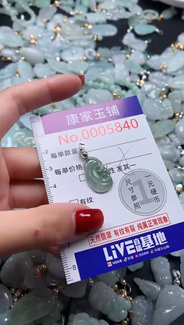 翡翠未镶嵌吊坠(不含链)5840