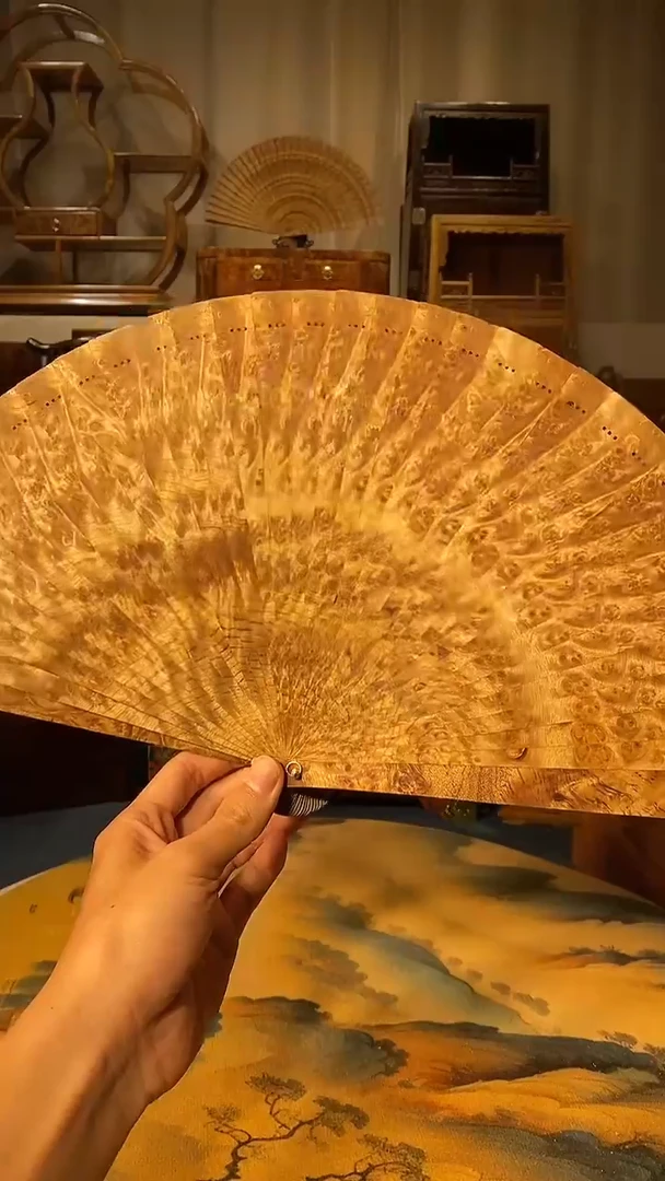 扇子金丝楠小叶桢楠材质苏扇20