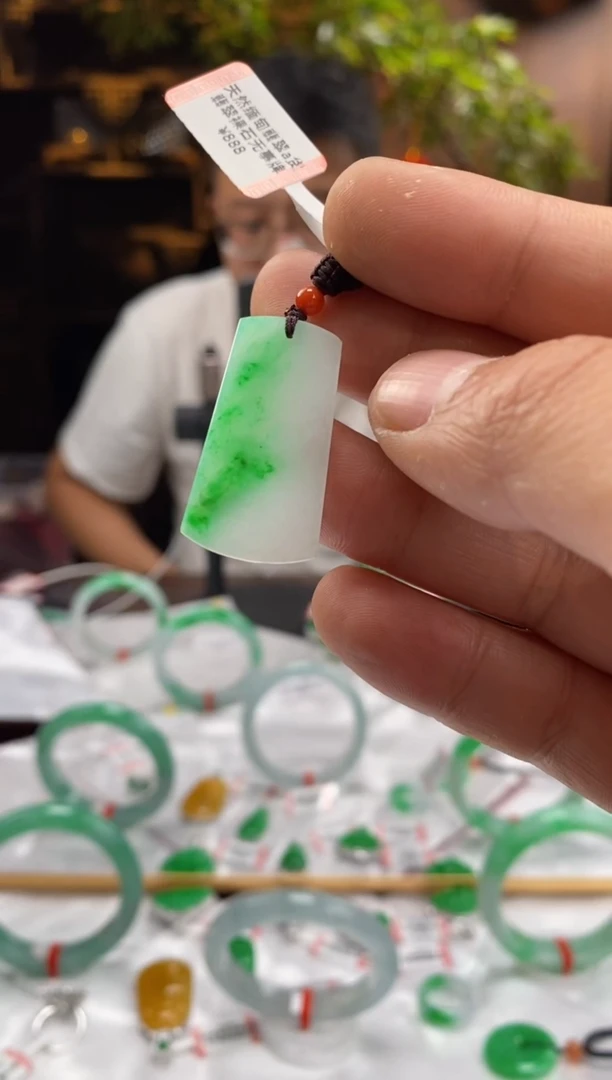 吊坠(不含链)未镶嵌翡翠宁*l85天然缅甸翡翠a货