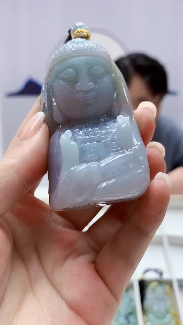 定制翡翠未镶嵌5060ms-毛货8佛