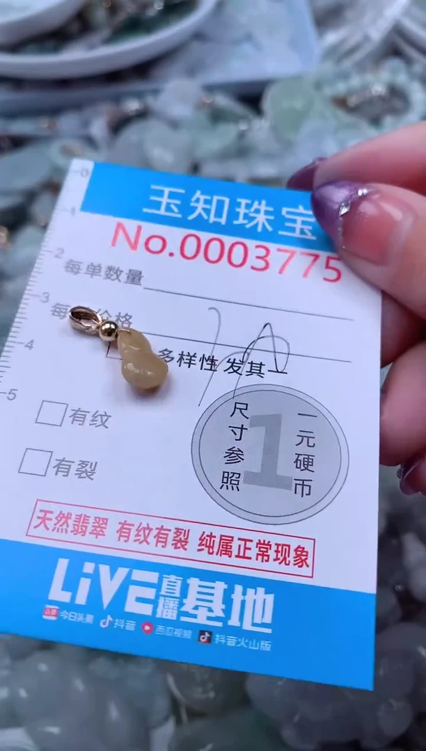 翡翠未镶嵌吊坠(不含链)3775