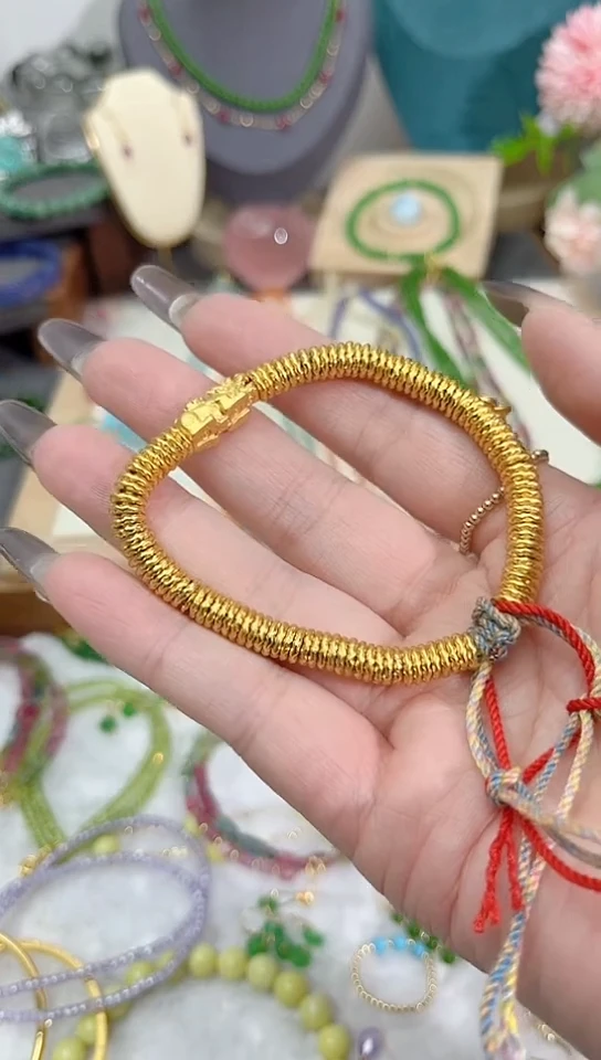 【闪购商品】水晶手链合金V金算盘99