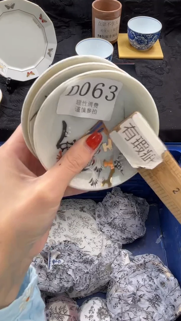 瓷片飞**天       D063