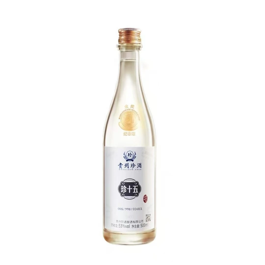 珍酒珍十五金奖纪念酒 光瓶500ml53度