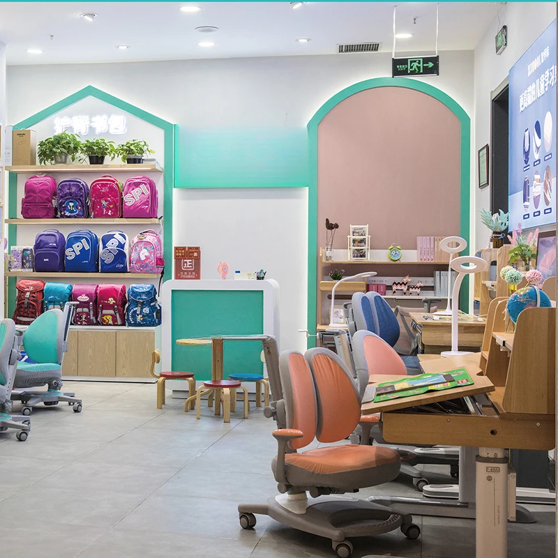 学习桌椅升降学习桌家用简约儿童房护脊简易小孩初中可爱06