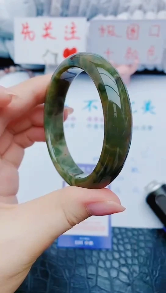未镶嵌手镯石英质玉y302+56-57
