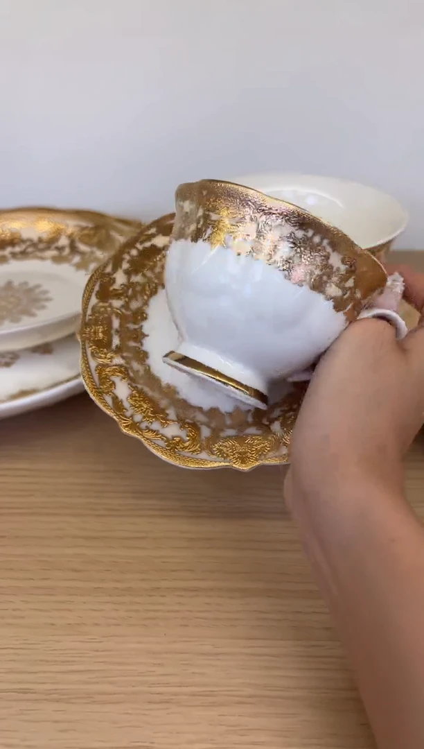 瓷片220cc容量咖啡杯碟一单一套